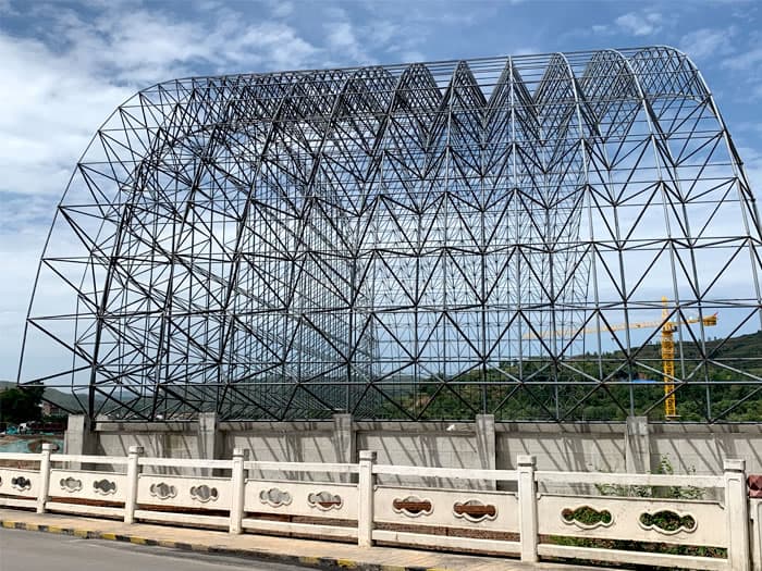 平顶山山寨矿储煤棚网架